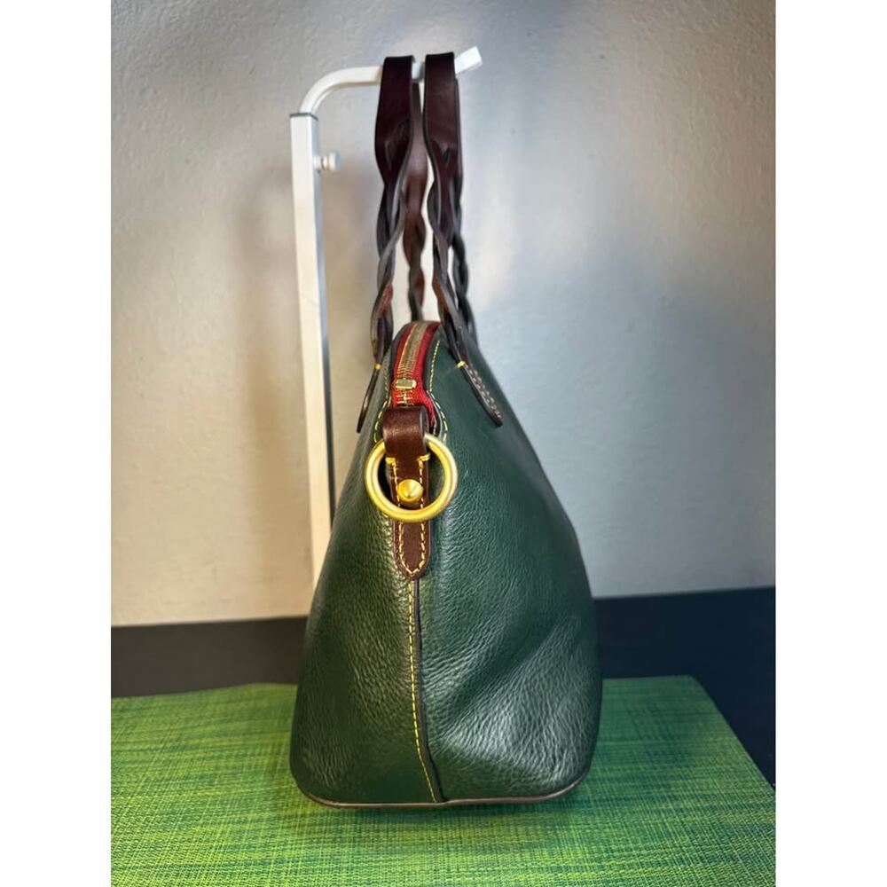 Dooney & Bourke Florentine Leather Heidi Satchel (Ivy Green) - Picture 4 of 9